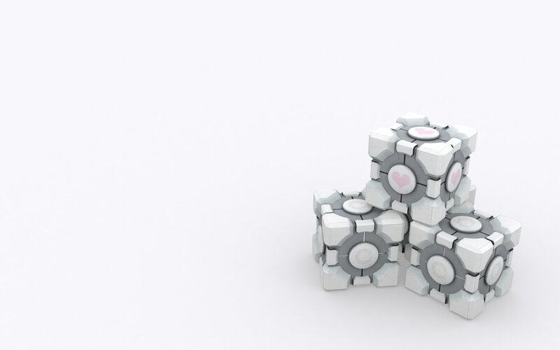 White Cubes with Hearts