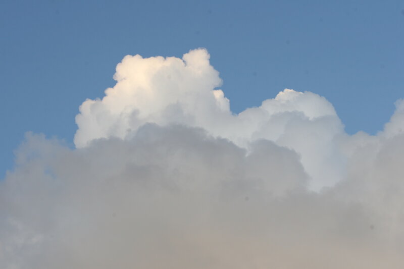 White Cumulus Cloud — Blue, Serene, Afternoon