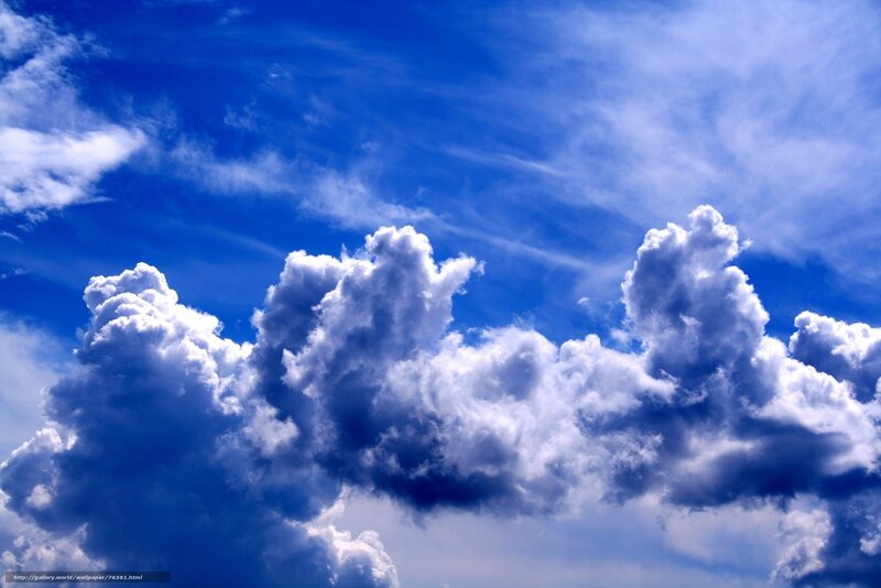 White Cumulus Clouds