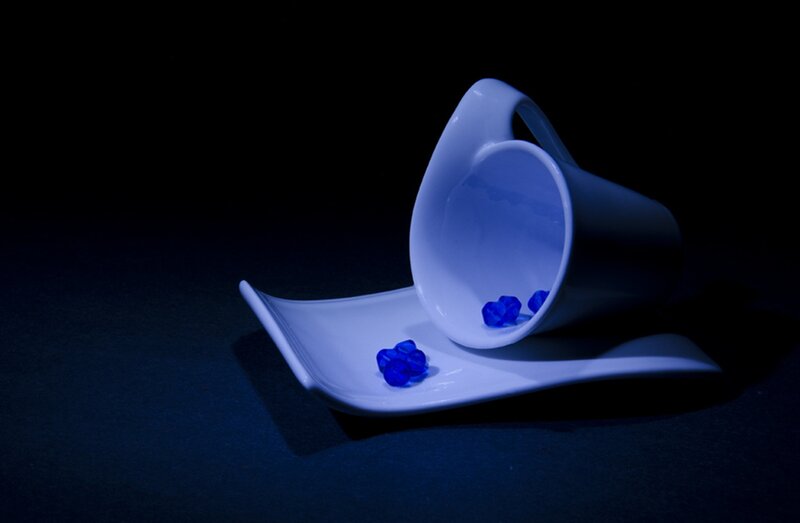 White Cup and Saucer