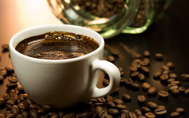 White Cup of Coffee — Brown