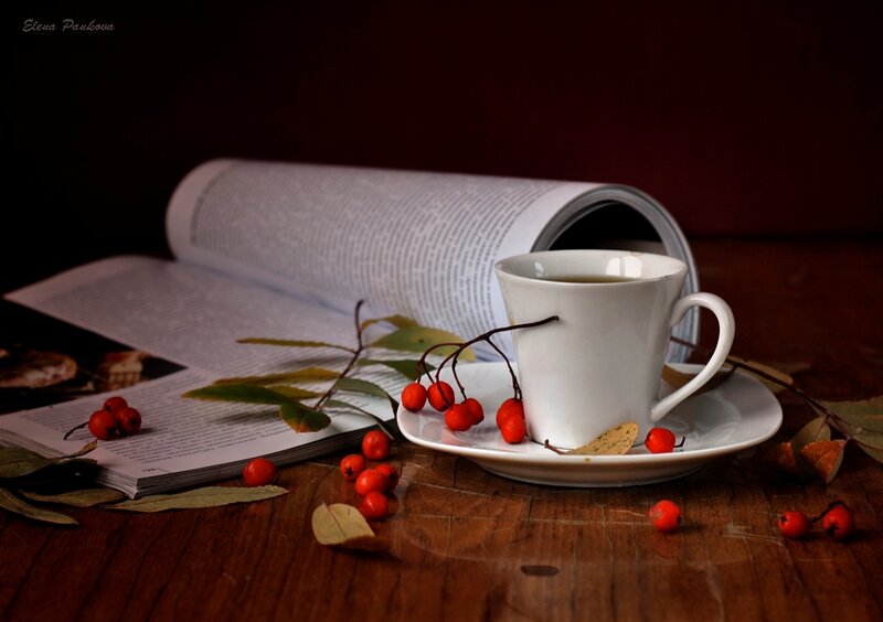 White Cup with Berries