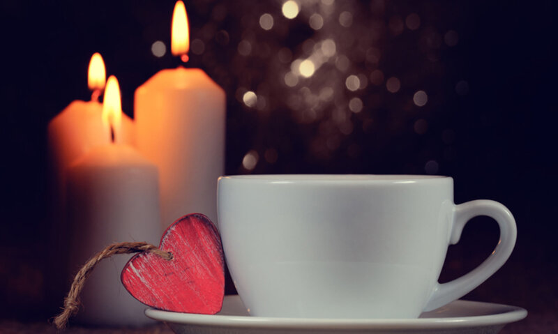 White Cup with Heart