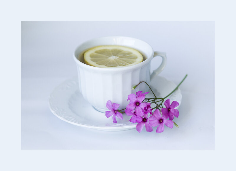 White Cup with Lemon