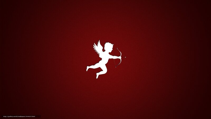 White Cupid Silhouette