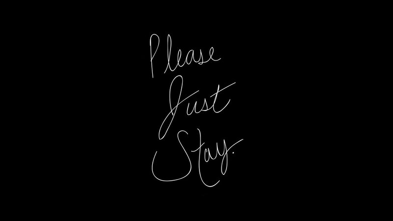 White Cursive Text
