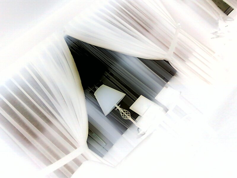 White Curtains and Lamp