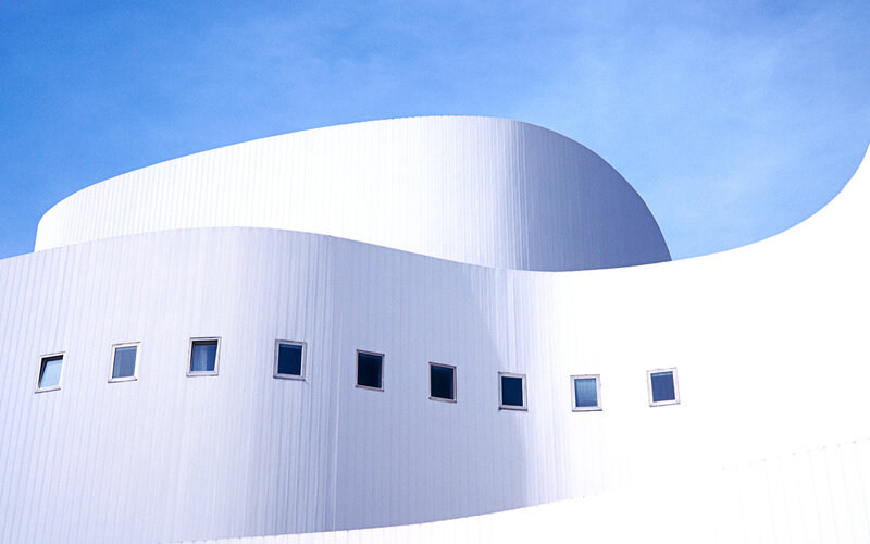 White Curved Building