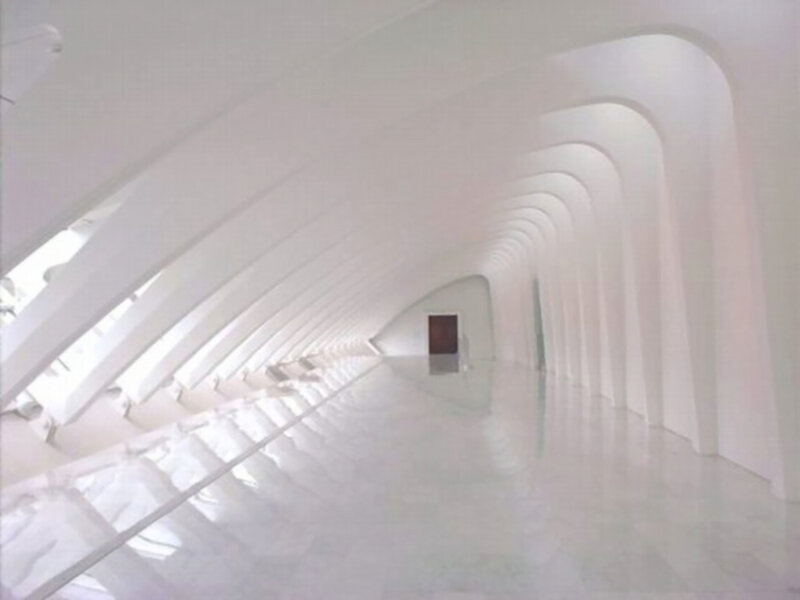 White Curved Hallway