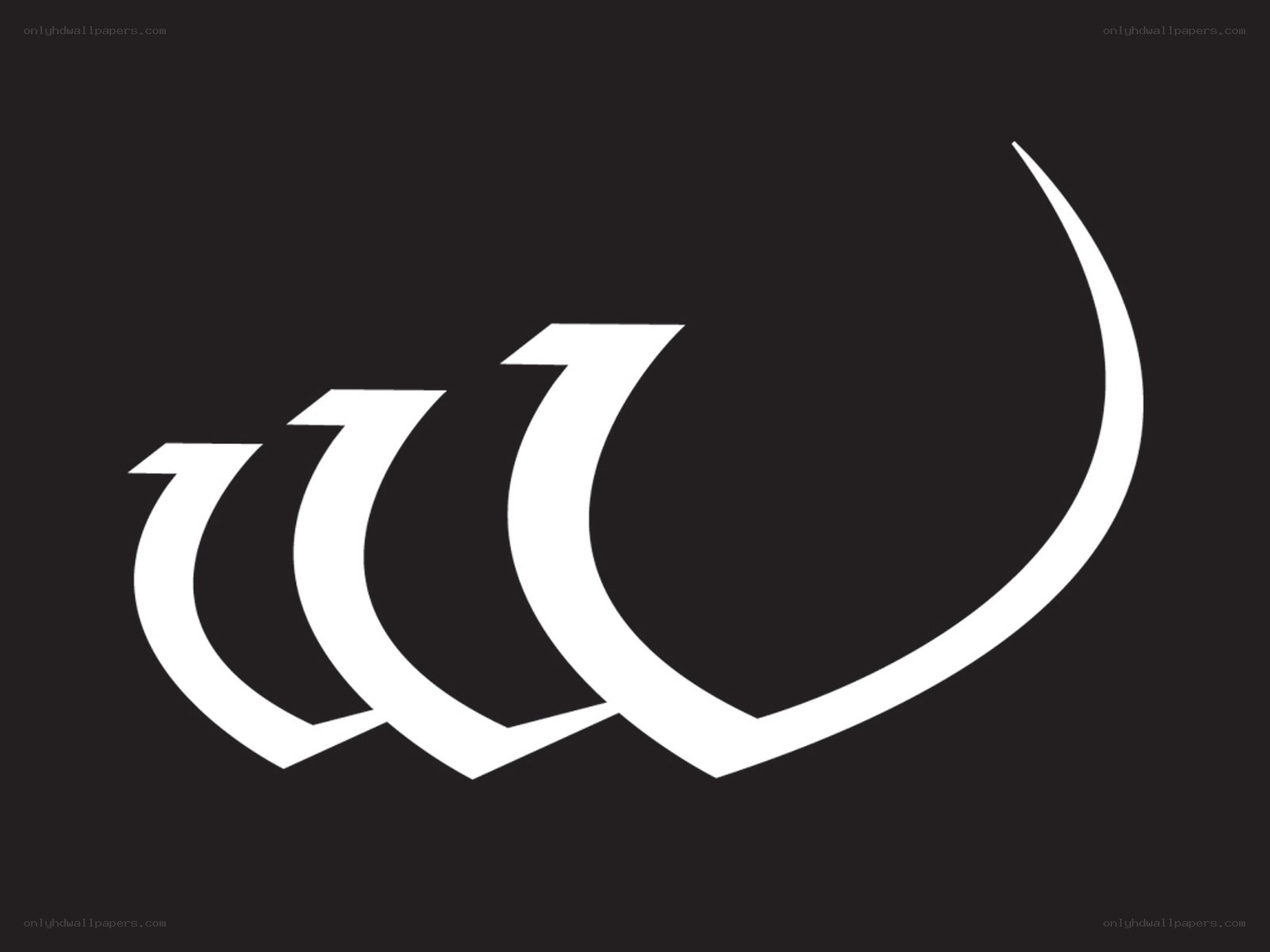 white curved lines on black