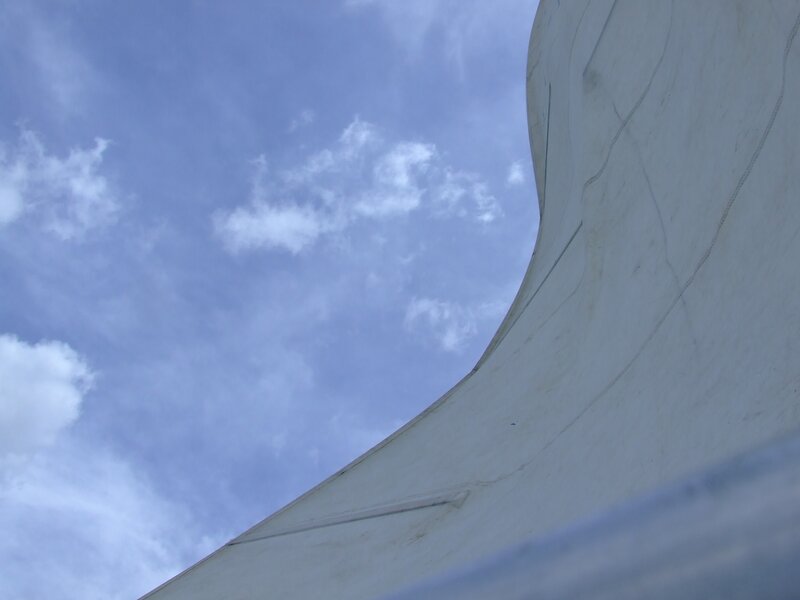 White Curved Structure