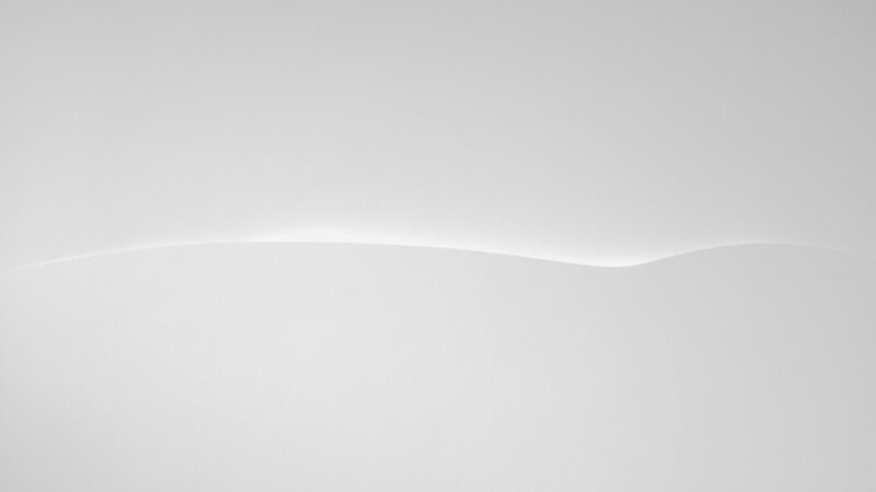 white curved surface