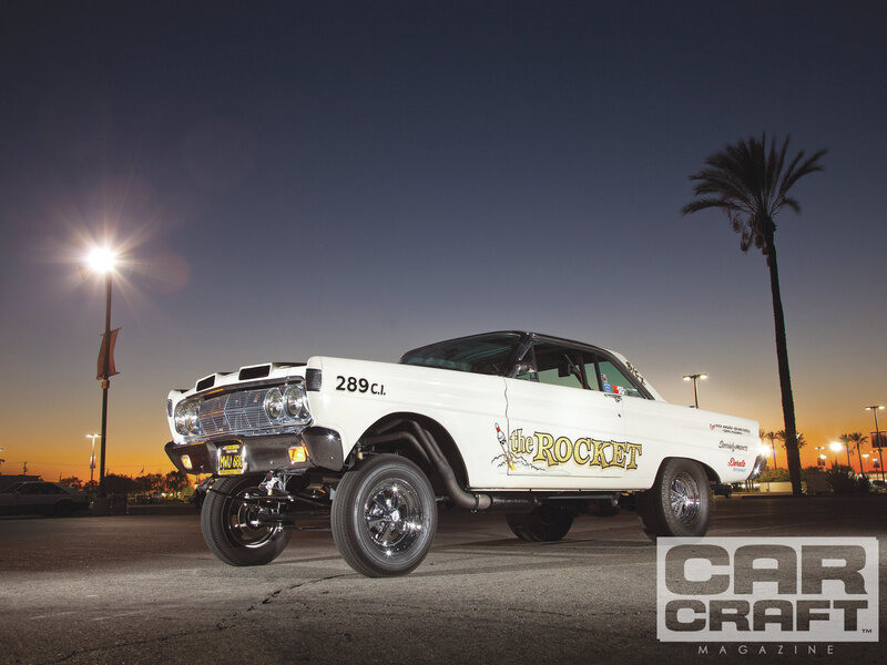 White Custom Car — Dramatic