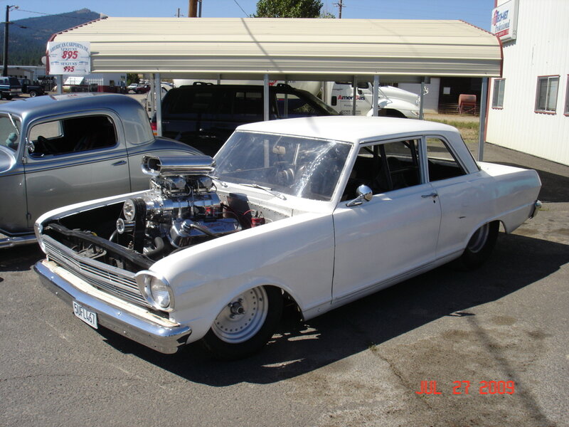 White Custom Car