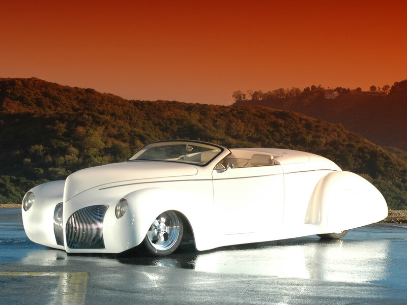 White Custom Convertible — Dramatic