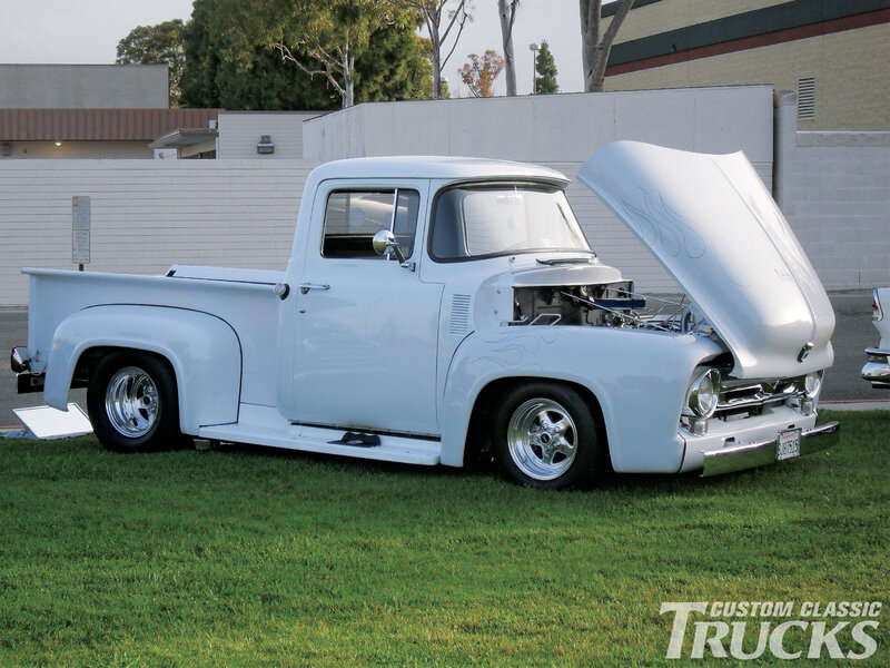 White Custom Pickup Truck — Calm, Afternoon