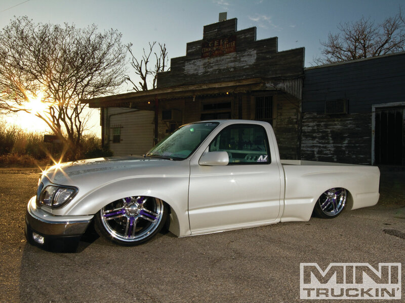 White Custom Pickup Truck — Dramatic