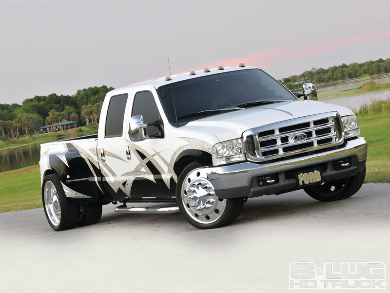 White Custom Pickup Truck — Serene
