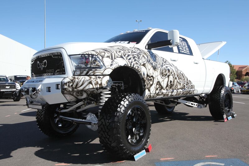 White Custom Pickup Truck — Showcase