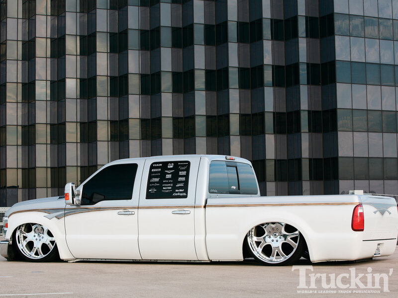 White Custom Pickup Truck — Urban