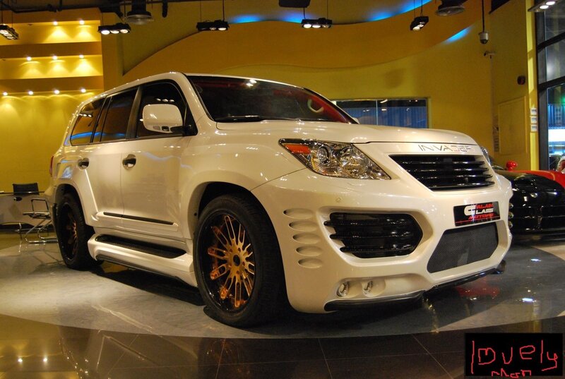 White Customized SUV — Dramatic