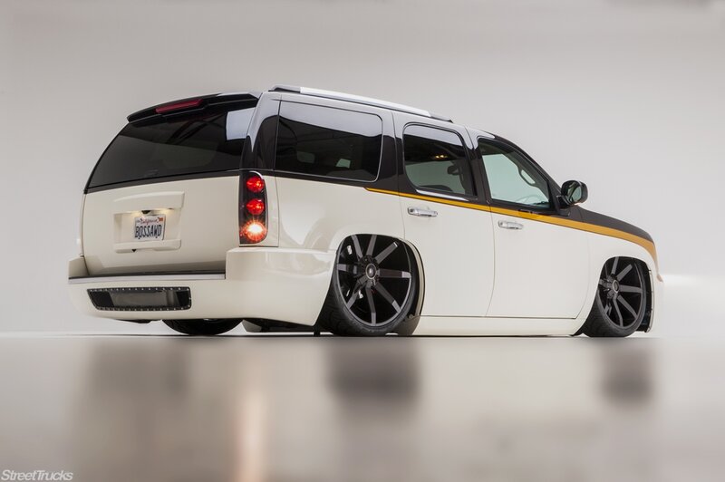 White Customized SUV