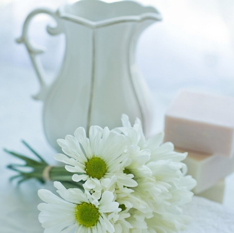 White Daisies and Pitcher