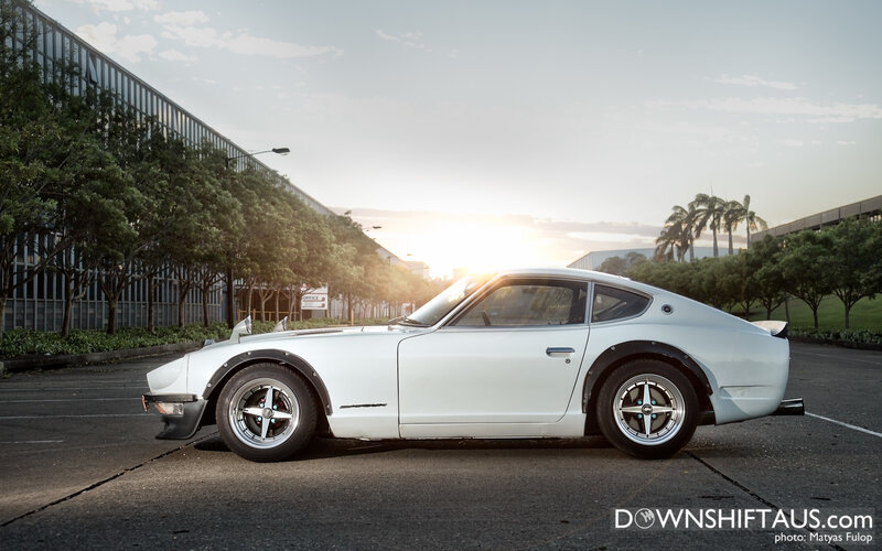 White Datsun 240z Car