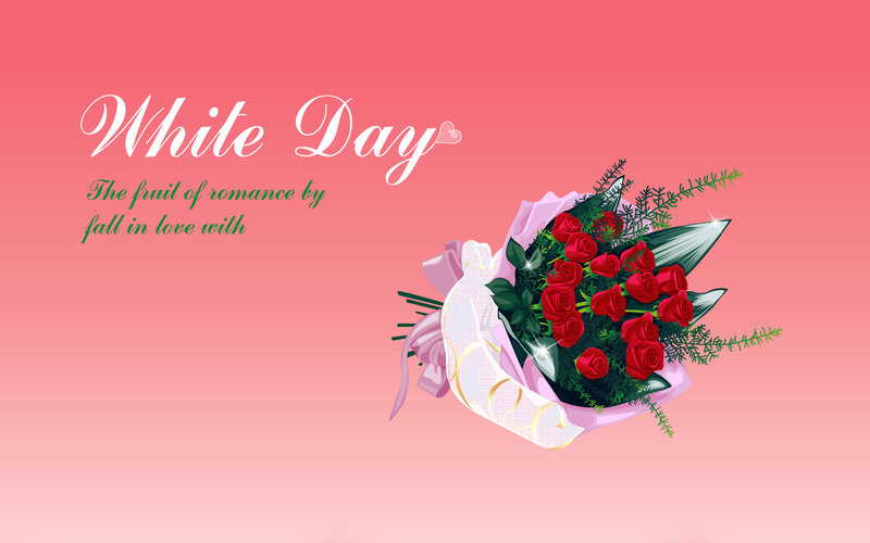 White Day bouquet