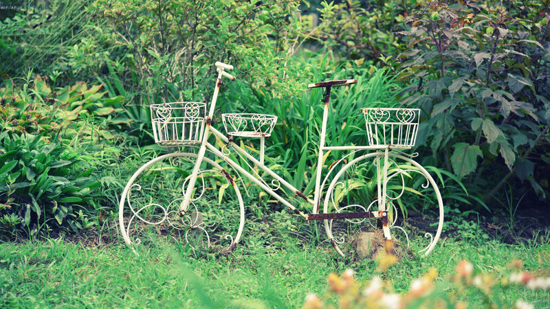 White Decorative Bicycle