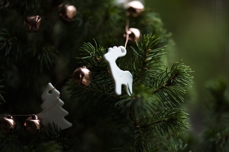 White Deer Ornament