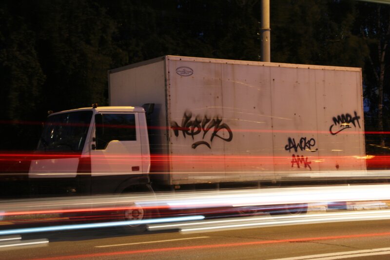 White Delivery Truck