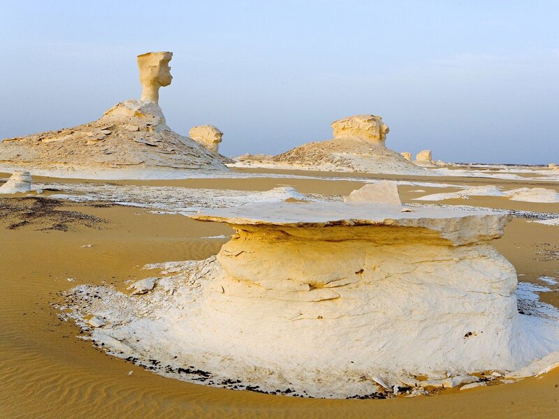 White Desert rock formations