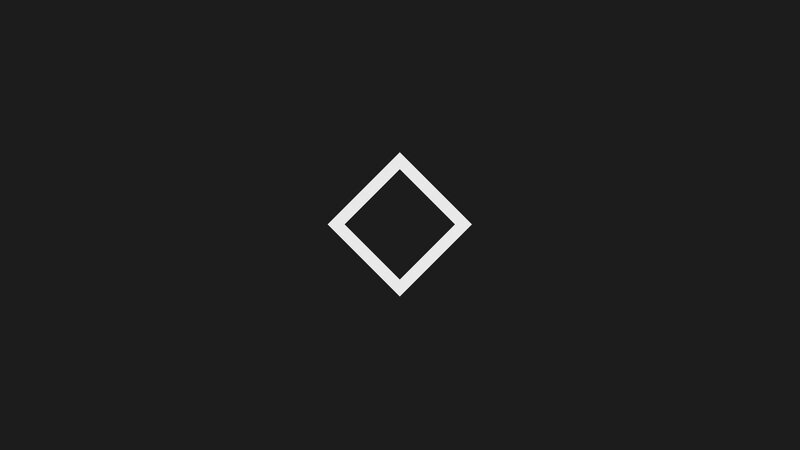 White Diamond Shape — Black