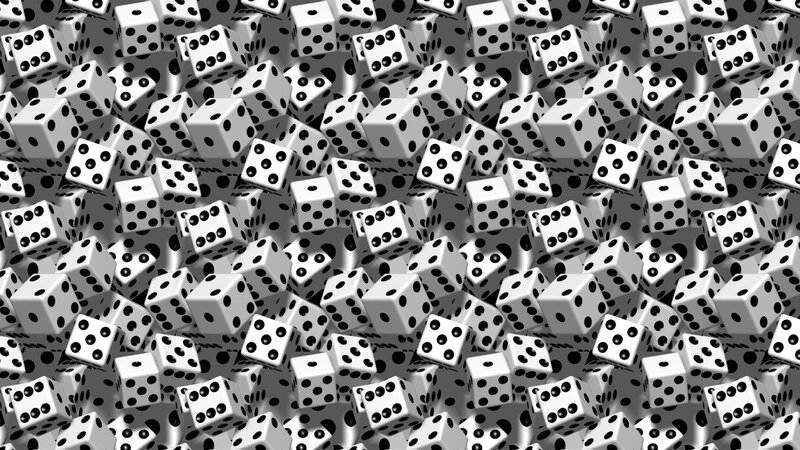 White Dice Pile