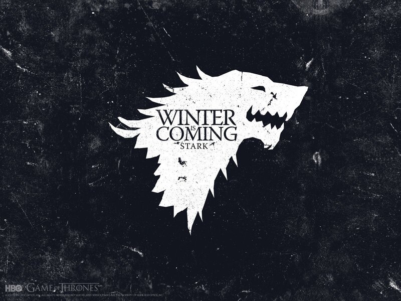 White Direwolf Head