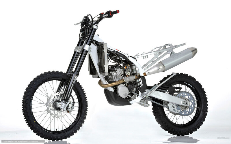 white dirt bike frame