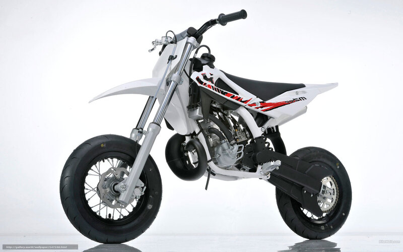 White Dirt Bike — Neutral, Photograph, Handlebars