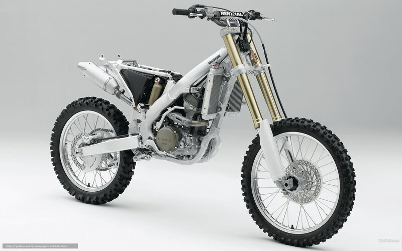 White Dirt Bike — Neutral, Photograph, Motorcycle, Handlebars