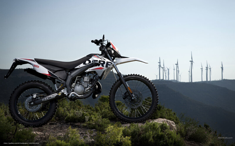 White Dirt Bike — Serene, Afternoon