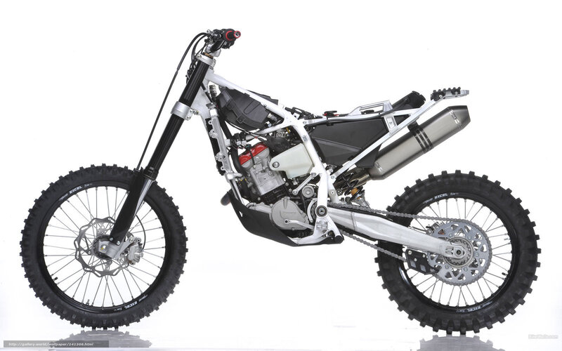white dirt bike side view