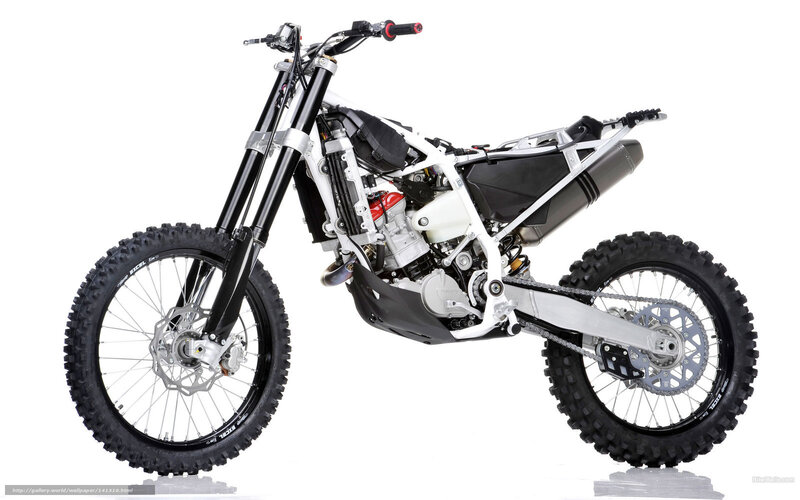 white dirt bike