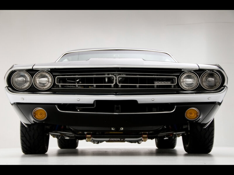 White Dodge Challenger — Neutral, Photograph