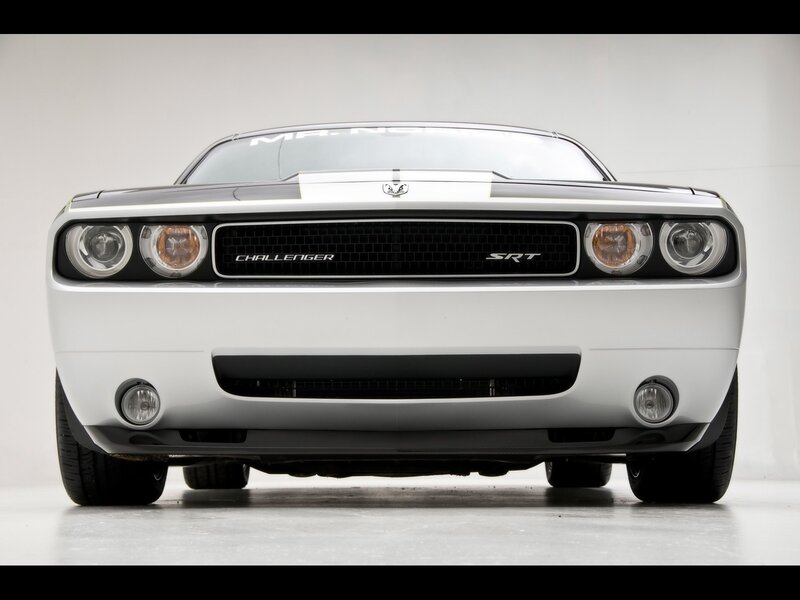 White Dodge Challenger SRT