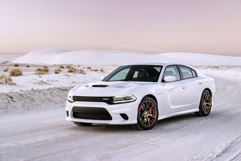 White Dodge Charger — Serene