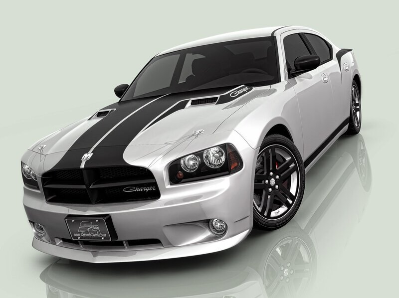 White Dodge Charger — Silver, Neutral