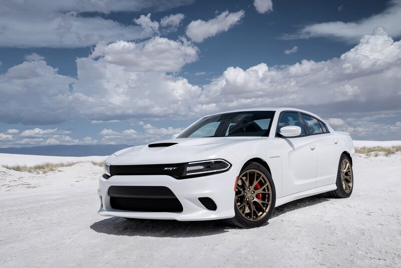 White Dodge Charger Srt