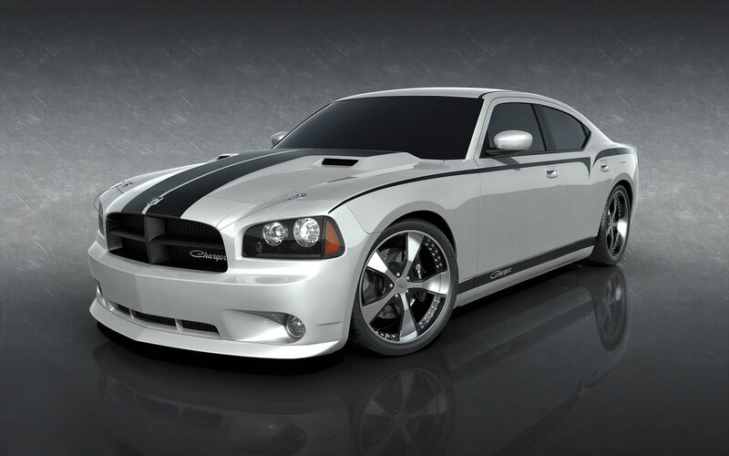White Dodge Charger
