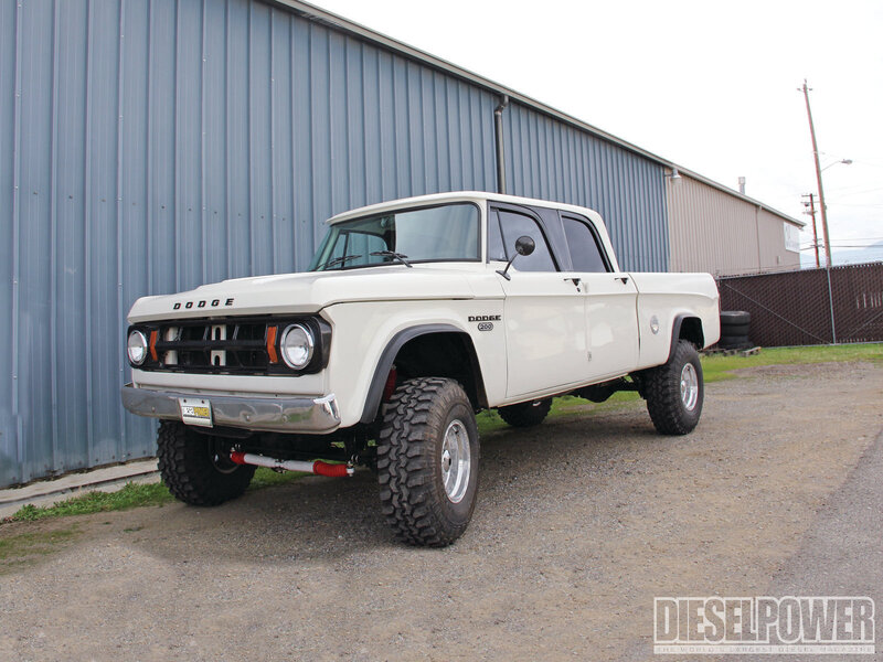 White Dodge D200 Truck