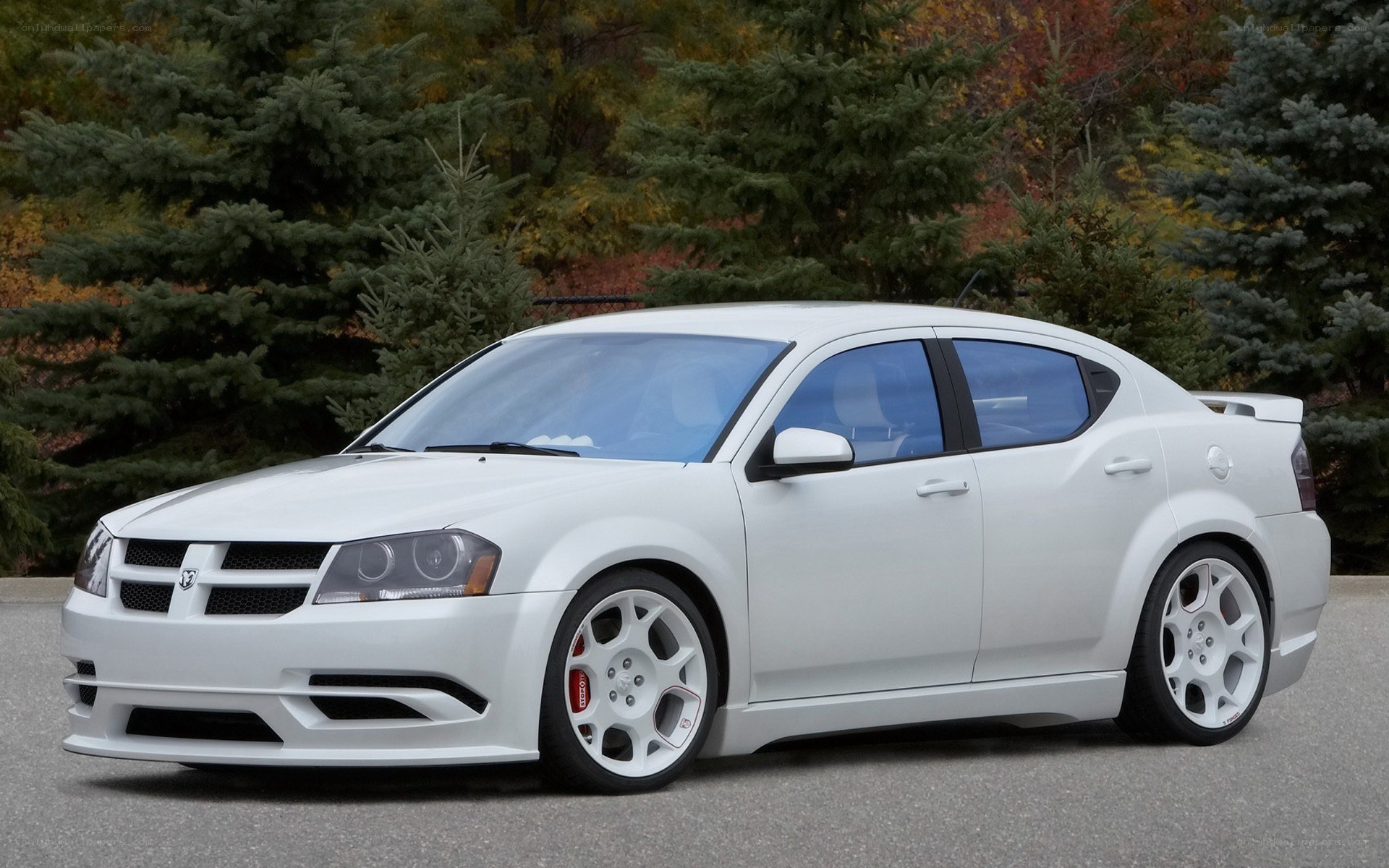white dodge dart sedan